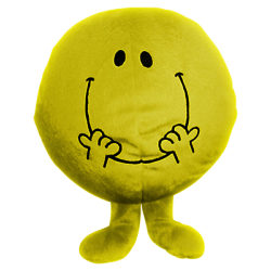 Mr Men Mr Happy Reversible Cushion and Travel Pillow